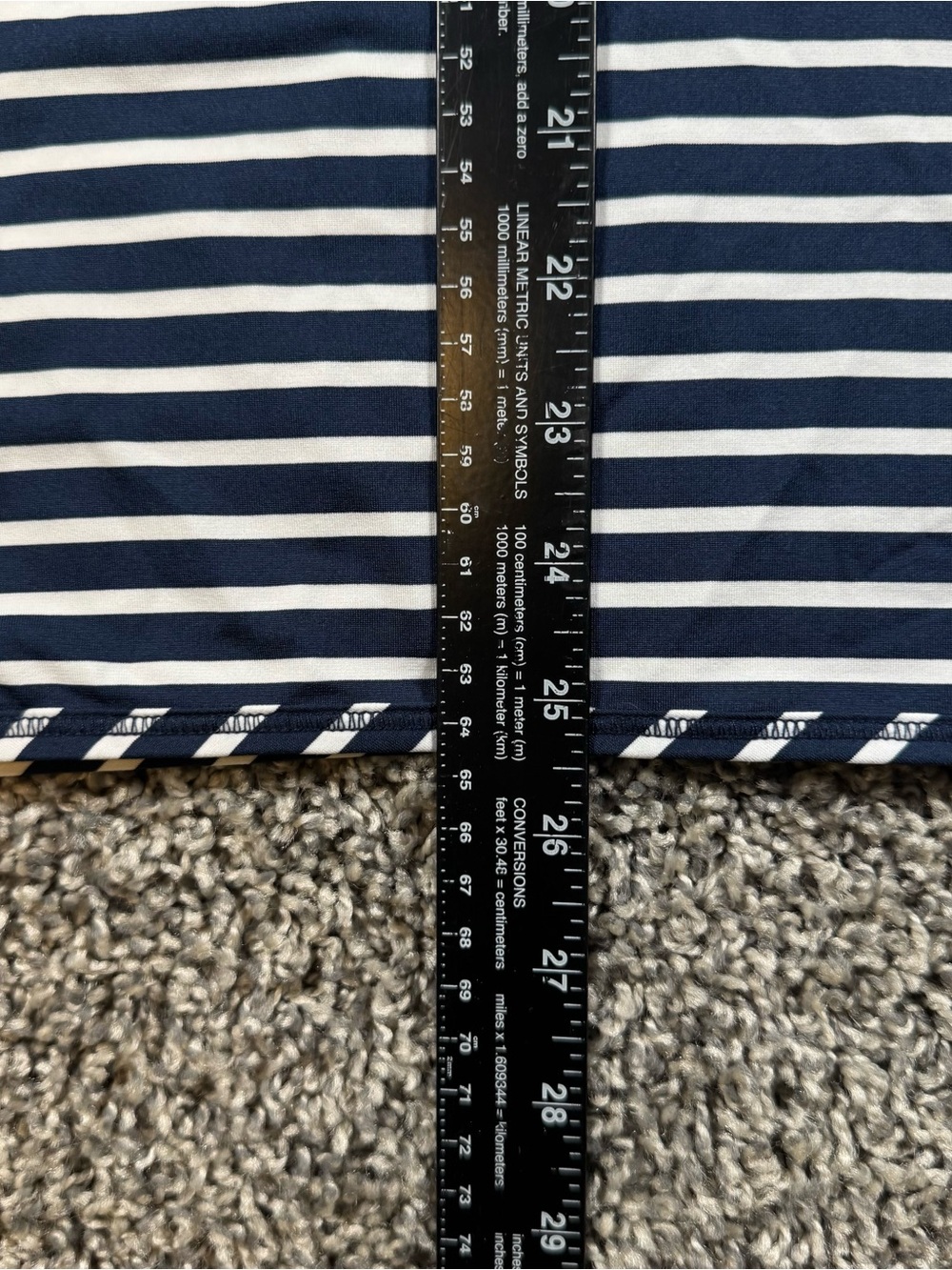 Vineyard Vines Notre Dame Women’s Large Navy & White Stripe Q-Zip Performance - Picture 10 of 11